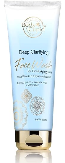 Body Cupid Deep Clarifying Face Wash Powered With Hyaluronic Acid & Vitamin E, 100 ml