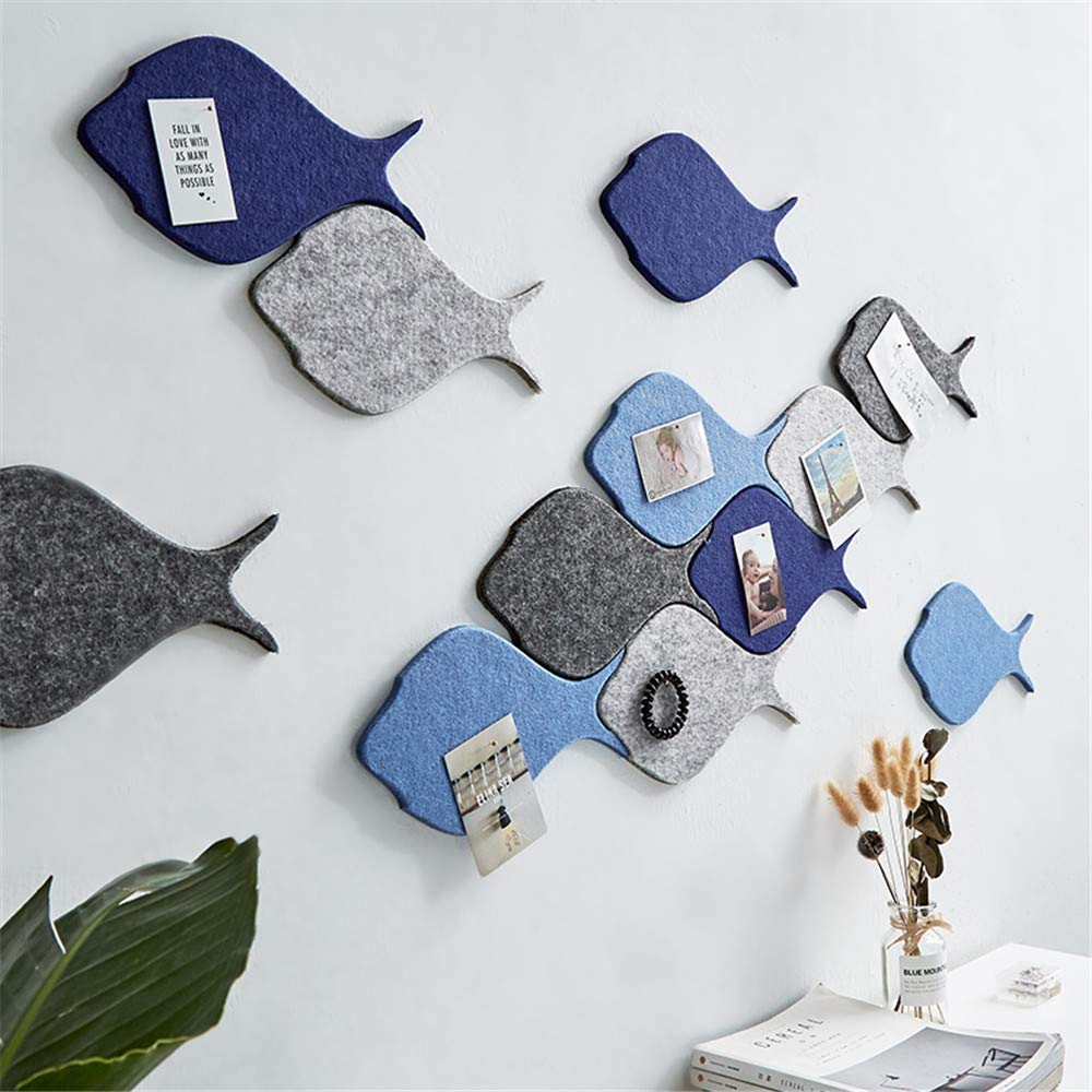 Memo Bulletin Board Set Push Pins 4pcs, Decorative Fish