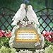 Collections Etc Solar Light-Up Doves Memorial Garden Stone - Inspirational Stone with Poem Lights Up at Night, Pet Memorial Stone Gift Idea