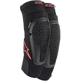 Alpinestars Bionic Flex Knee Protector, Motorcycle Motocross Pads, Nucleon Flex Technology, Slip-On Breathable Mesh, L/XL, Black/Red