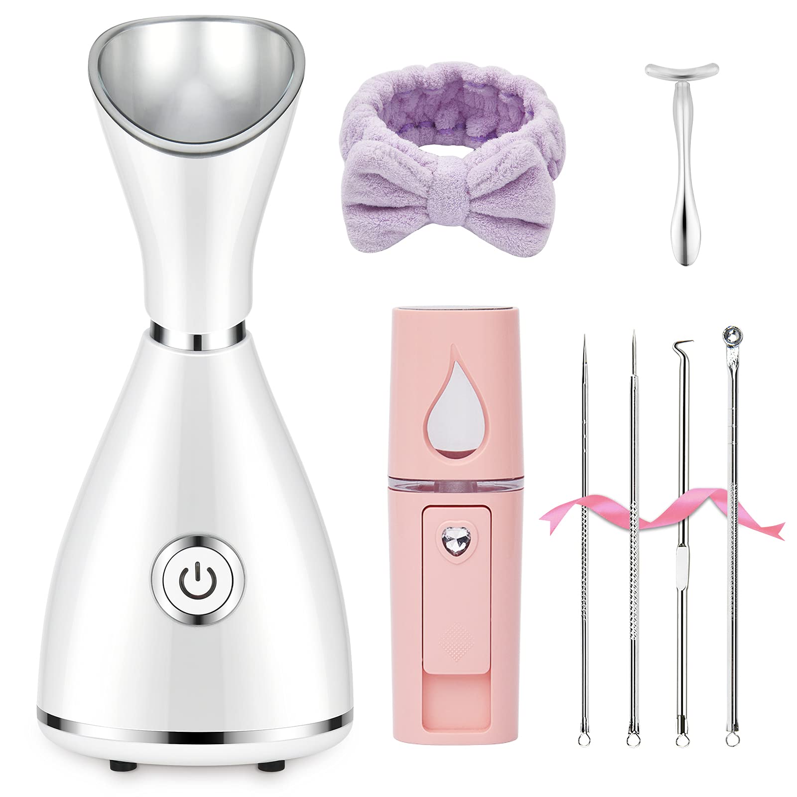 Photo 1 of Seneryla Facial Steamer for Face, Face Steamer for Facial Deep Cleaning, Face Steamer Nano Mister Set for Sinuses, Unclogs Pores, Home SPA, Skin Care