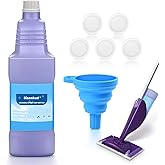 Bisenkud Refillable Bottle for Swiffer Wet Jet Mop - 1250ml /42.3 FL OZ - Leak-Proof HDPE Solution Bottle, Empty，Not for Powe