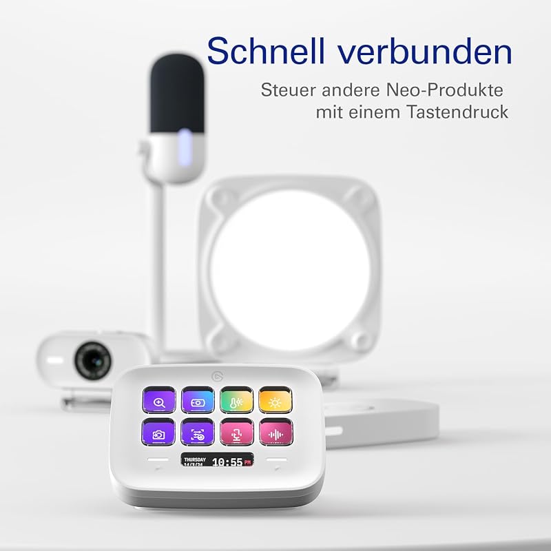 Stream Deck Neo, 8 anpassbare Tasten, 2 Touch Points