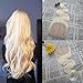14'' Body Wave Virgin Brazilian Hair 130% Density Lace Closure #613 Blonde Free Part Lace Closure Bleached Knots 100$ Unprocessed Human Hair 4x4'' Full Lace Closure