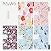 Chris-Wang ELegant Colorful Fresh Style Category Page Day Planner Divider Index Page Tab Cards Notebook Accessories, Match for A5 6-Holes Ring Binders/School Stationery, 5 Sheets/Set