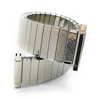 Amazon Speidel メタル 時計バンド 伸縮メタルバンド 蛇腹バンド