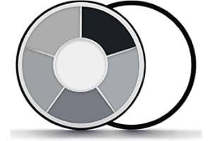 JS2U ZW 6 Color Grey Face Paint Palette, Professional Skeleton Skull Face Body Paint, Washable SFX Makeup for Halloween Face Body Paint, Vampire, Zombie, Clown Cosplay Makeup Kit