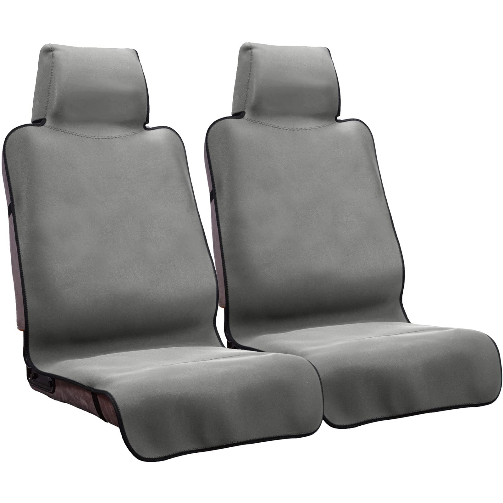 Photo 1 of DREAMANIA Waterproof Seat Cover, 2pcs Upgraded Sweat Carseat Protector, Perfect for Universal Anti-Slip Car Truck SUV Seat, Ideal for Surfing Yoga Gym Workout, Grey