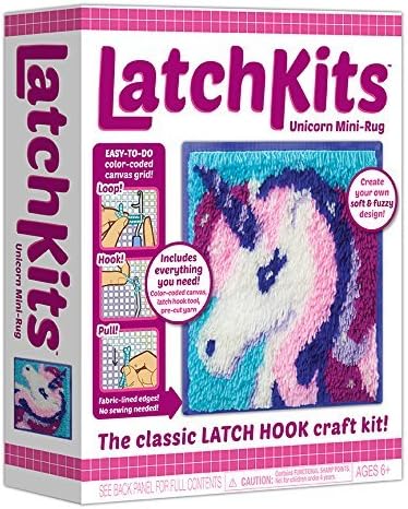 "Latchkids" latch hook craft kit.