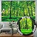 Photo Wallpaper – Summer Trees – Picture Decoration Nature Landscape Forest Glade Sunbeams Garden Plants Ferns Recreation Park Image Decor Wall Mural (82.7x55.1in - 210x140cm)