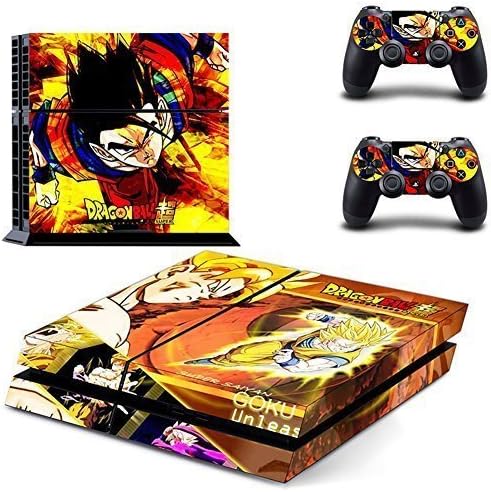 PS4 Designer Skin Game Console System p 2 Controller Decal Vinyl Covers Stickers f Sony PlayStation 4 - Dragon Ball Z Battle Super Saiyan 5 God Ultimate Son Goku Gohan DBZ Heroes