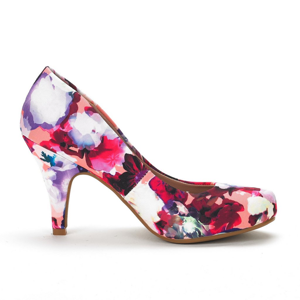 DREAM PAIRS ARPEL Women's Formal Evening Dance Classic Low Heel Pumps Shoes New Floral Size 9 - Image 4