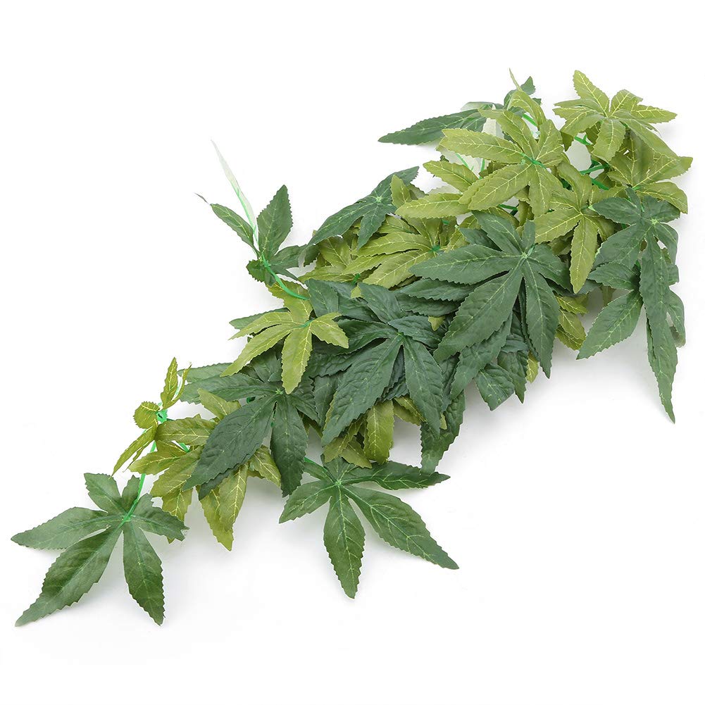 FTVOGUE Artificial Hanging Leaves for Fish Tank 40cm