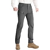 Flyplus Men's Tactical Cargo Work Pants Water Resistant Stretch Lightweight Outdoor EDC Travel Hiking Pants with 8 Pockets