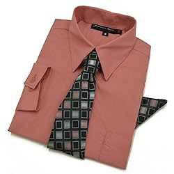 Johnnie Lene Boys Dress Shirt with Tie and