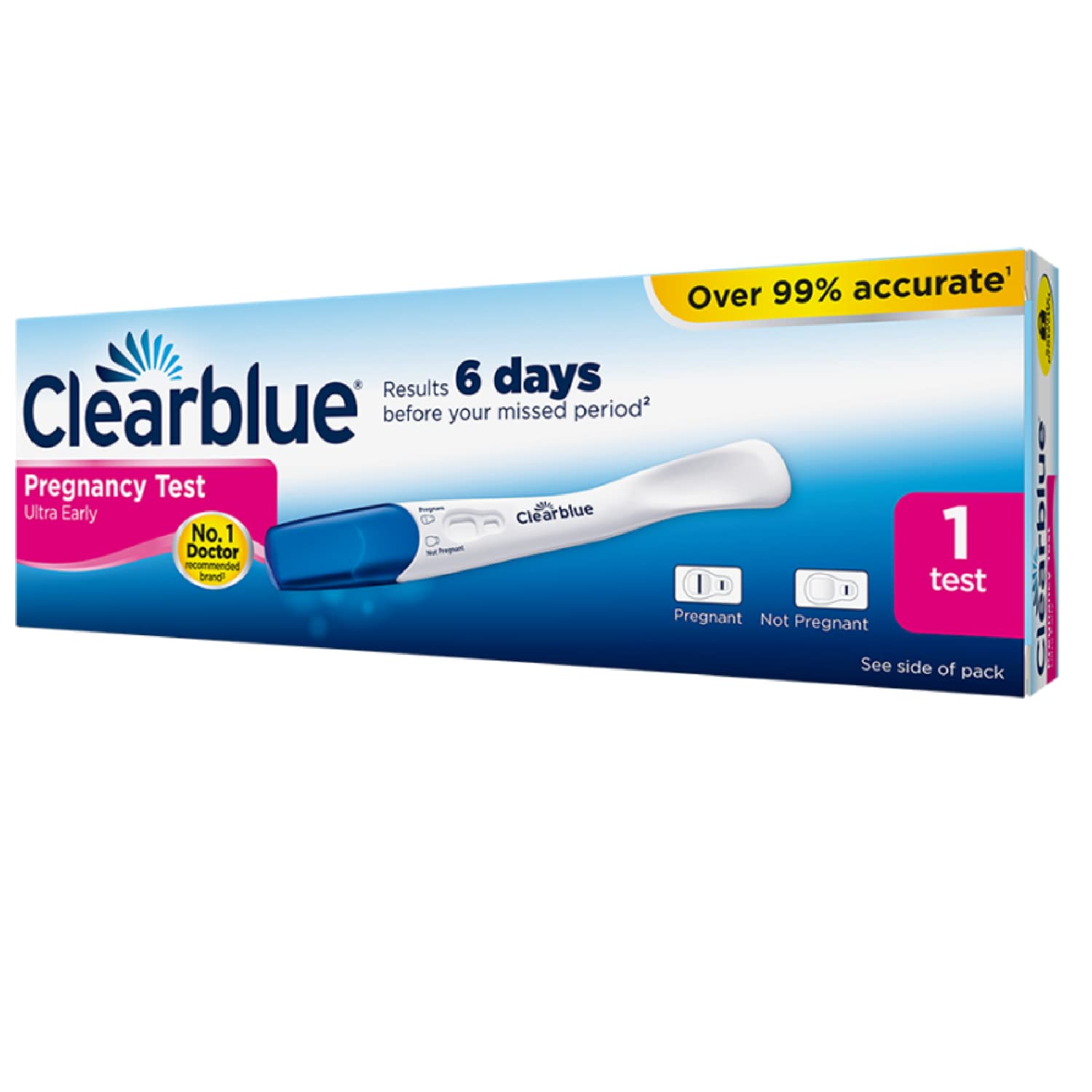 Clearblue Plus Visual Pregnancy Test Sticks - 1 Pack