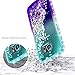 Galaxy S6 Edge Case, NageBee Glitter Liquid Bling Floating Waterfall Sparkle Diamond Phone Case for Samsung Galaxy S6 Edge with Screen Protector Full Coverage 3D Curve -Aqua & Purple