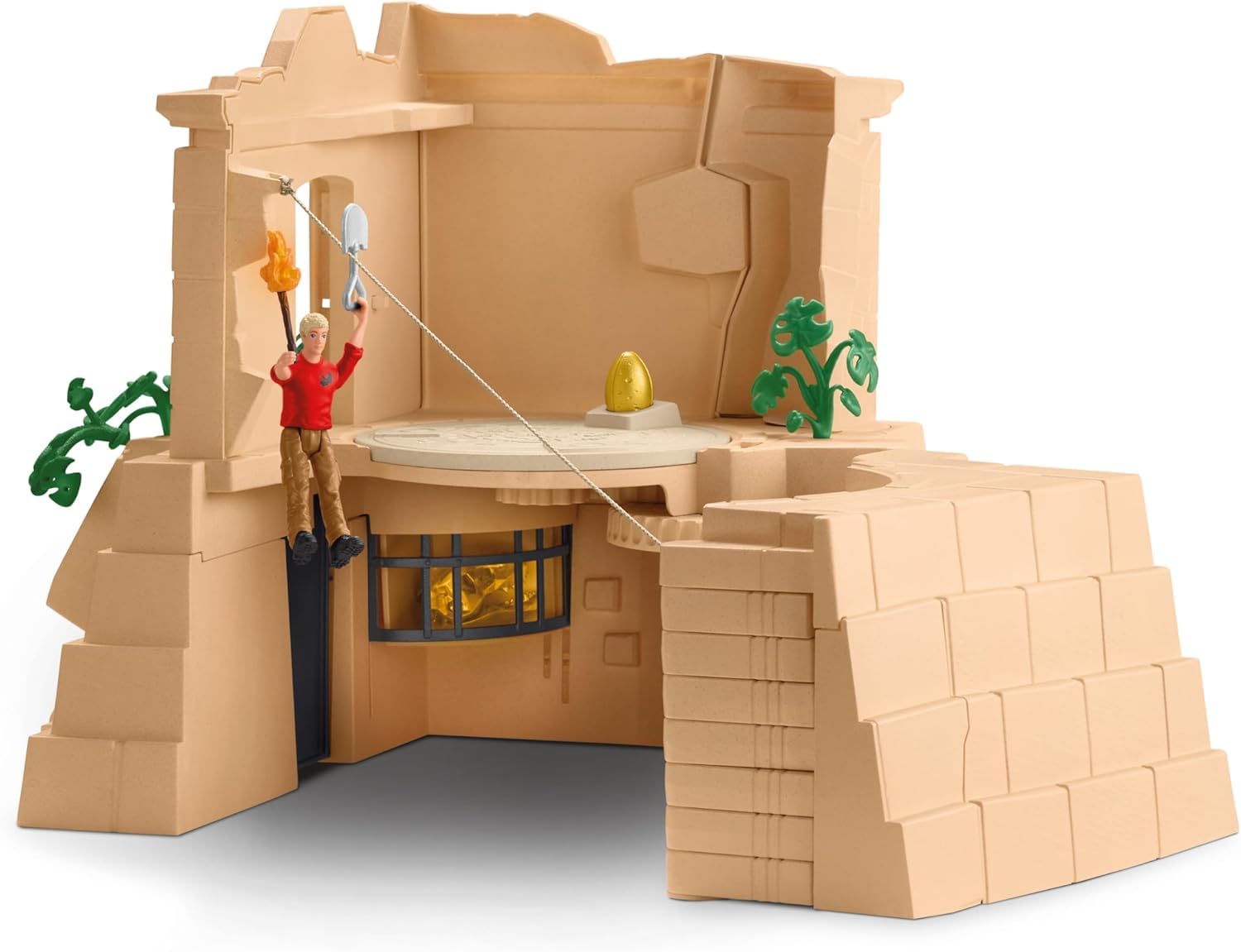 Schleich Dinosaurs 42656 | Dino Tempel-Eroberung Mega-Set | mit Flynn, 2 Dinos und einem Schatz | tolles Geschenk für Mädchen und Jungen | Spielzeug ab 5 Jahren | Dinosaurier Set aus 169 Teilen 9