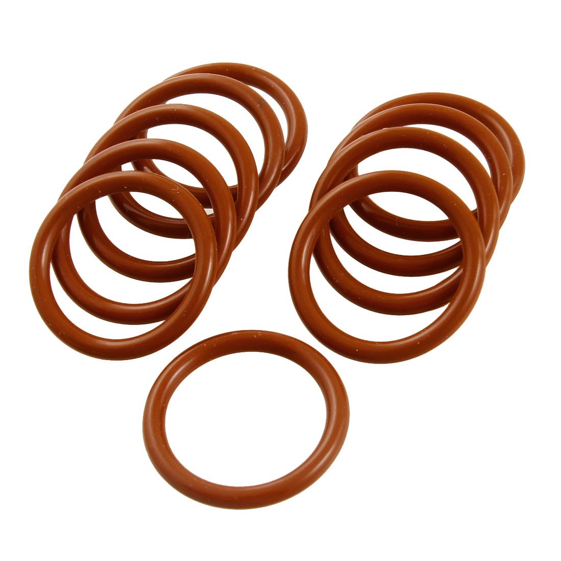 Sourcingmap Silicone O-Ring, 28mm OD, 22mm ID, 3mm Width, VMQ Seal Rings Gasket, Red, Pack of 10