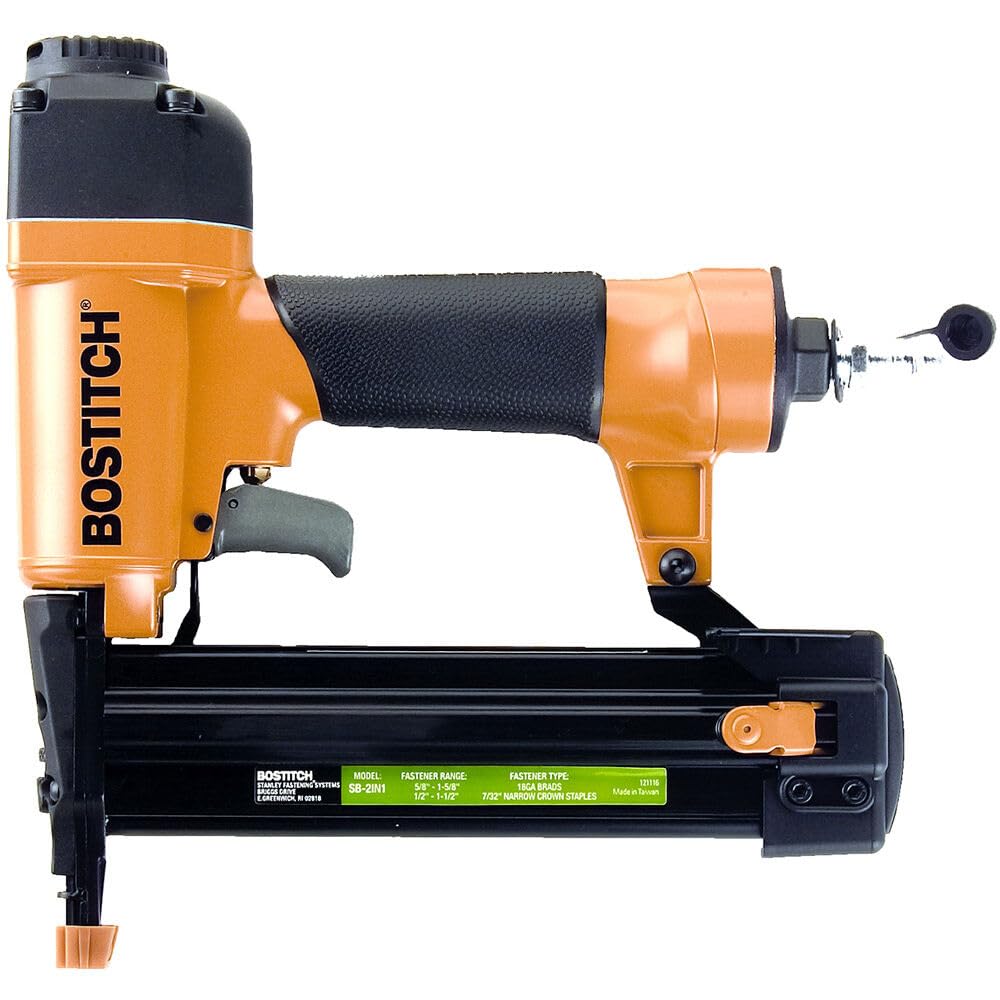 BOSTITCH Brad Nailer calibre 18/grapadora de corona estrecha, 2 en 1 (SB-2IN1)