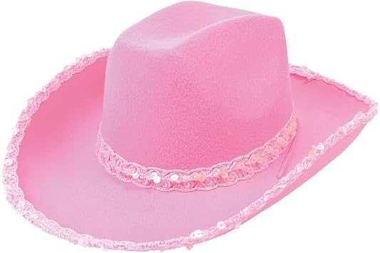 ladies pink cowboy hat