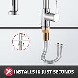 Cobbe Kitchen Sink Mixer Tap Chrome with Pull Down Sprayer 2 Modes High Arc view 8