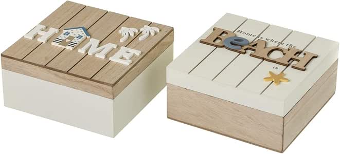 Caja joyero de Madera Blanca nórdica para decoración Fantasy - LOLAhome: Amazon.es: Hogar