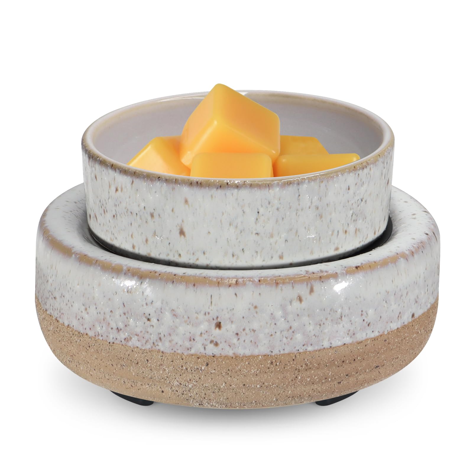 Photo 1 of copinpin Wax Melt Warmer, Ceramic Candle Melter Melting Wax 3-in-1 Oil Burner Electric Fits Yankee Large Jar, Scented Candle Holder for Home Decor Gifts for Mom Grandma Women Girls