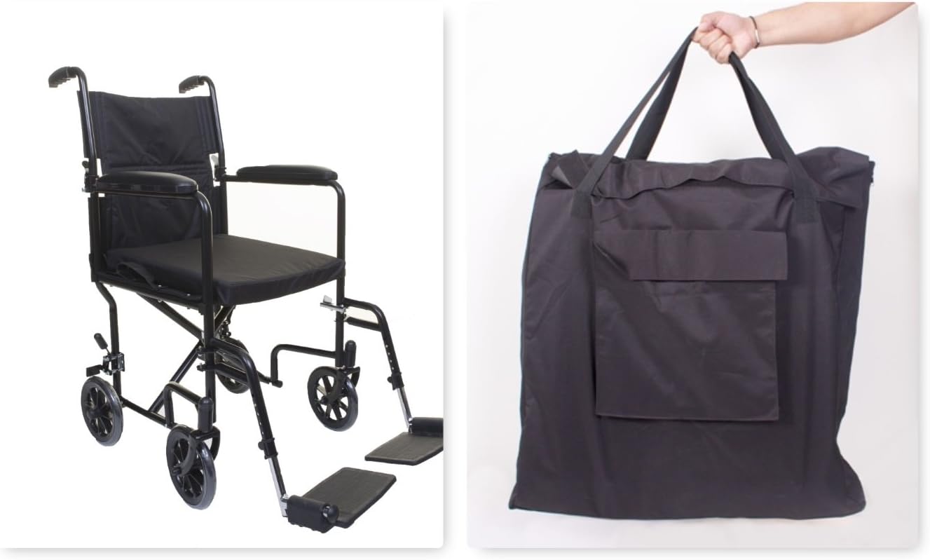 Lightweight Folding Transit Travel Wheelchair In A Bag