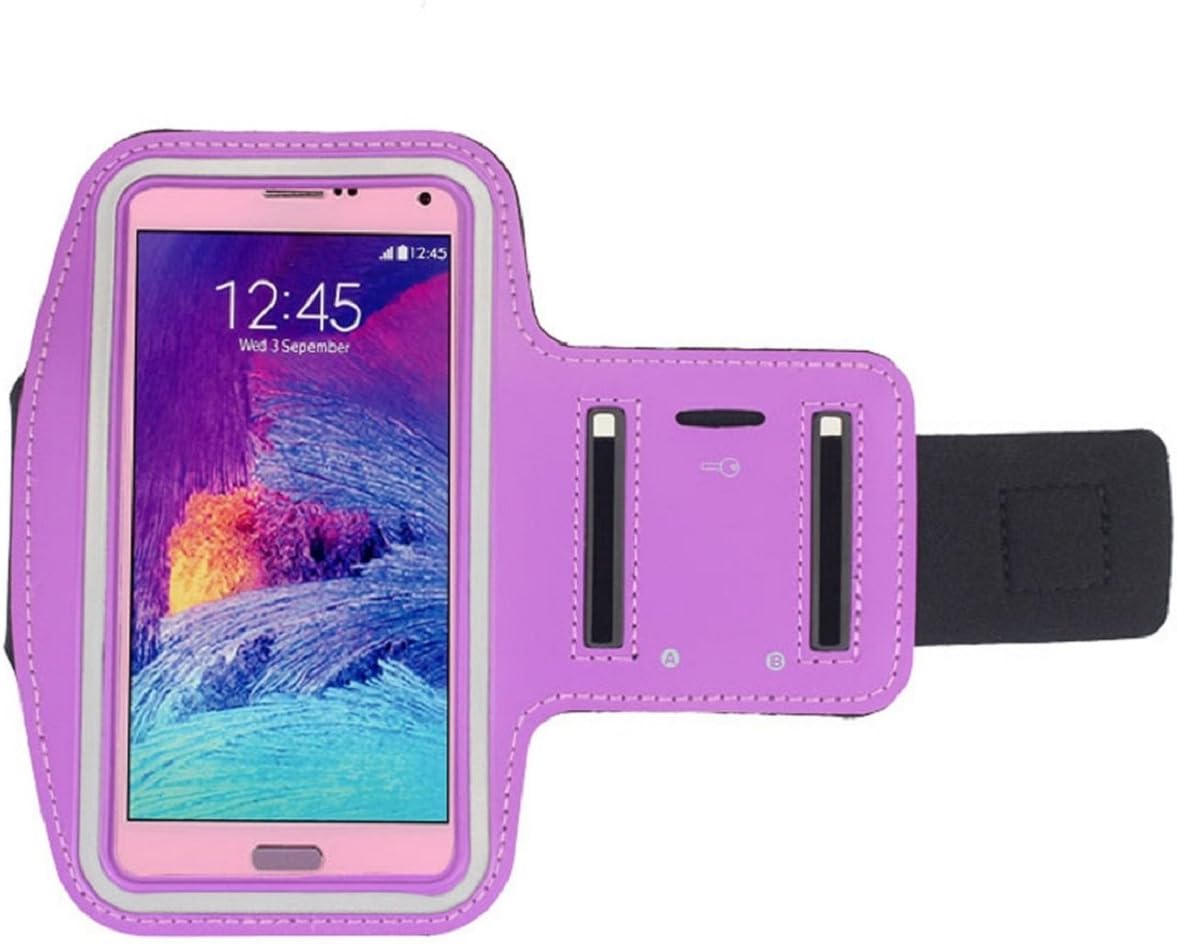 Grace Shopping Galaxy Note 4 Case!for Samsung Galaxy Note 4 New Sports Gym Armband Arm Band Case (Purple)