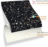 WALPLUS 72 Pcs Terrazzo Holographic Black Wall Tile Stickers 15cm view 5