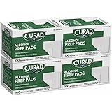 Curad Alcohol Prep Pads , Thick Alcohol Swabs (Pack of 400)