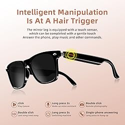 Smart Sunglasses, 5.3 Bluetooth Audio Glasses for