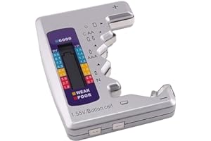 Battery Tester Checker, Seven Type Universal Battery Checker for C AA AAA D N 9V (6F22) and 1.5V Button Cell Household Batter