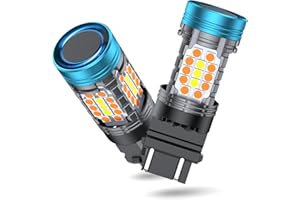 evntyps 3157 Switchback LED Bulb With Built In Resistor 3757 Super Bright White and Amber Bulbs CANBUS Error Free Anti Hyper Flash 4157 switchback LED Turn Signals 4114 DRL Parking Light-2pcs
