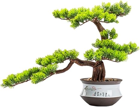 Amazon 人工植物 ウェルカムソングヤシミュレーションボンサイリビングルームホテル装飾飾りニューフェイクツリー鉢植えの工芸品プレゼント 人工樹木 Color B 人工観葉植物 オンライン通販