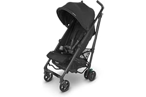 UPPAbaby G-Luxe Umbrella Stroller/Lightweight Design for Easy Travel/One-Step Fold + Recline/XL Basket + Canopy/Cup Holder Included/Jake (Charcoal/Carbon)