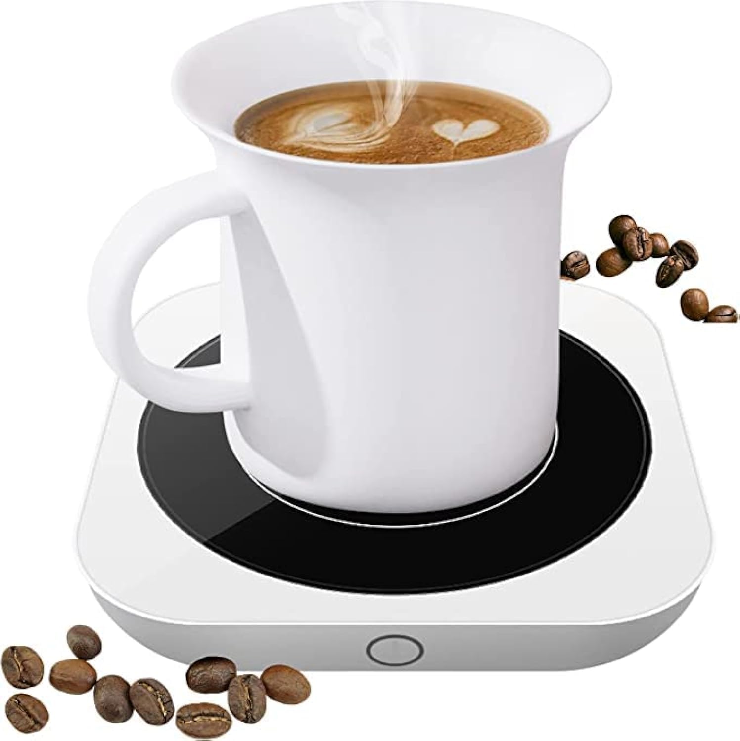 Coffee Mug Warmer for Desk & Coffee Warmer(Up to 176°F/80℃), Electric Beverage Warmer with Three Temperatures Setting, Cup Warmer Plate for Cocoa, Tea, Water, Milk, (not including cup)