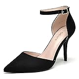 Odisen Women's Pumps Black Closed Toe Pointed Toe