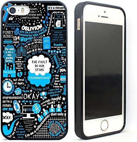 VONDER For iPhone 5 Case,The Fault in our Stars Black Rubber Case Cover for iPhone 5/5S/SE
