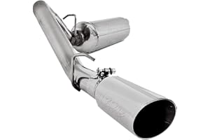 MBRP 2.5 Inch Stainless Steel Cat Back Exhaust System Single Side Exit, Fits Jeep Wranger (TJ) 2000-2006, 2.5 Inch Tubing, St