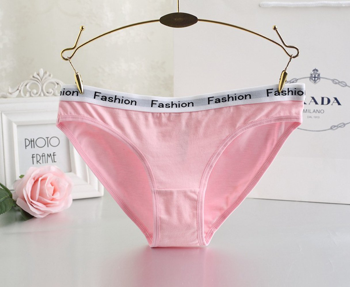 Zooma Frauen Unterwäsche Damen Pantys Hipster Panties aus Baumwolle , Rosa - 4er Pack, 3XL/EU48 Taille:44\'\'-48\'\'