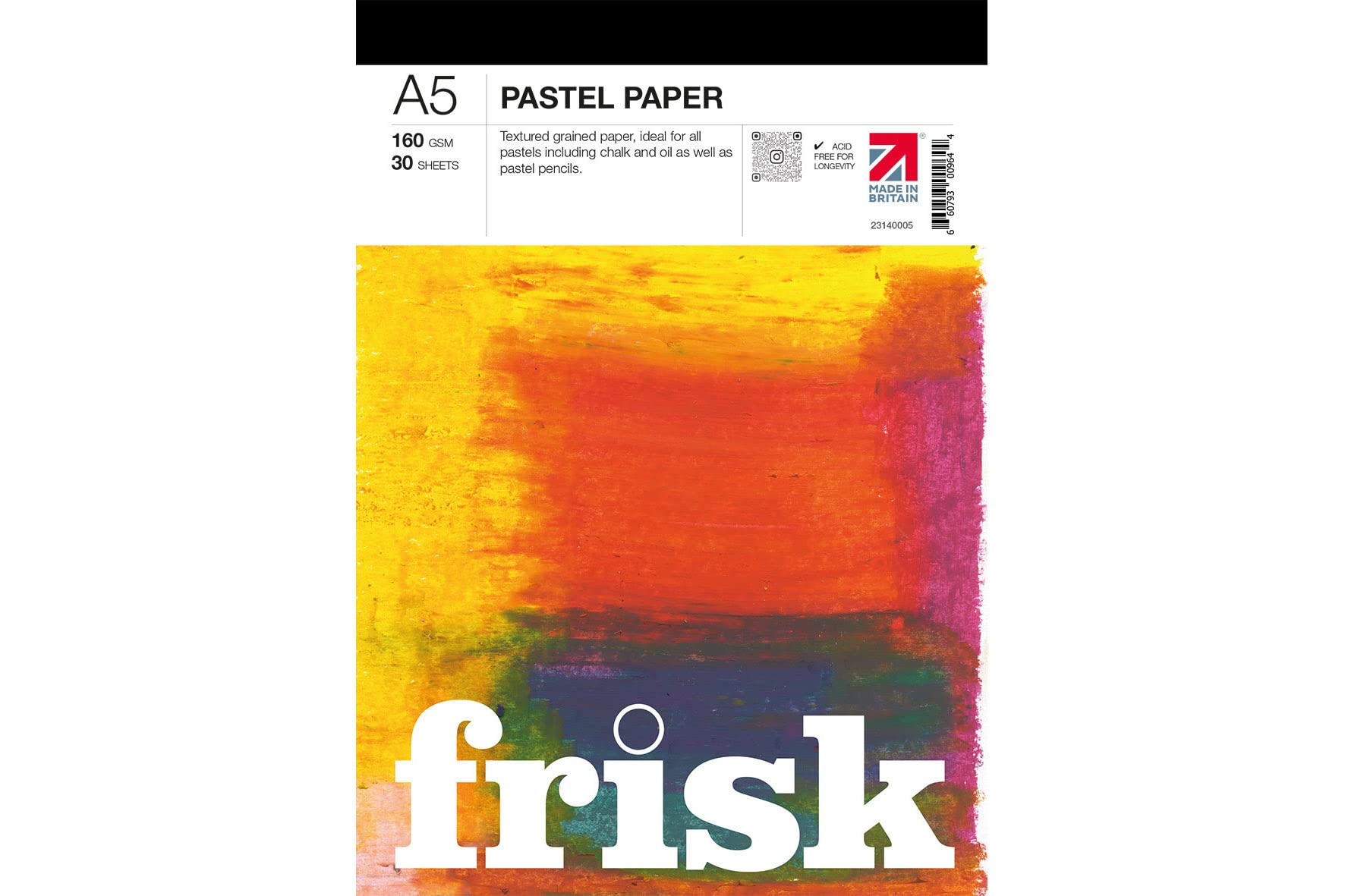 Frisk Pastel Pad 160gsm 30sheets A5, White