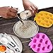 IHUIXINHE Food Grade Silicone Mold, Non-stick Ice Cube Mold, Jelly, Biscuits, Chocolate, Candy, Cupcake Baking Mould, Muffin pan (Fruit)