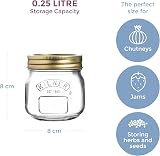 Kilner Preserve Jar 0.25L Round Glass Screw Top Lid 250ml view 2