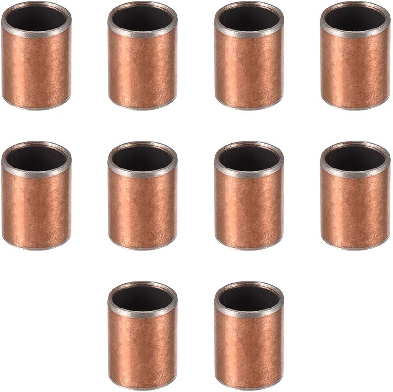 sourcing map 10mm Bore Sleeve Bearing 12mm OD x 15mm Plain Bushings Oilless