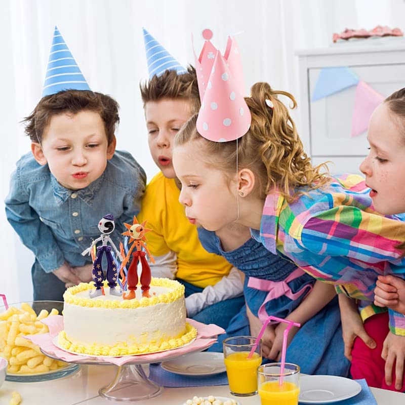 2PCS FNAF Sun and Moondrop Action Figures, FNAF Security Breach Cute