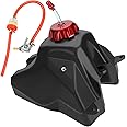 YOXUFA Dirt Bike Gas Fuel Tank for CRF50 XR50 SSR125 110cc 125cc 50cc 70cc Pit Dirt Bike Pitster Pro SDG 107 Baja 49 TaoTao Coolster Roketa Kazuma Yamoto Sunl Eagle Motorcycle Parts