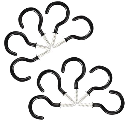 Amazon Com Amariver Black Cup Hook Holder Mug Ceiling Hooks 50