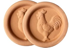 OULLYY 2 Pcs Terracotta Brown Sugar Keeper, Brown Sugar Saver Disc and Softener for Food Storage Containers, Reusable and Foo